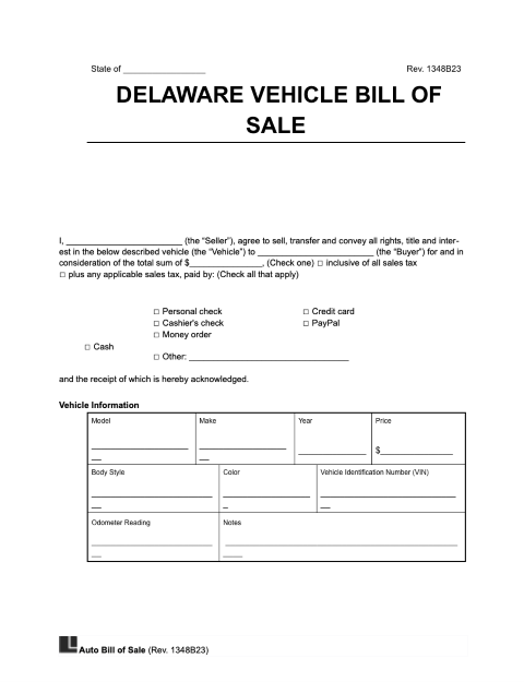 How to Write a Bill of Sale for a Car